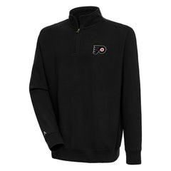 Philadelphia Flyers Antigua Victory Quarter-Zip Pullover Top - Black - NHL 200570779