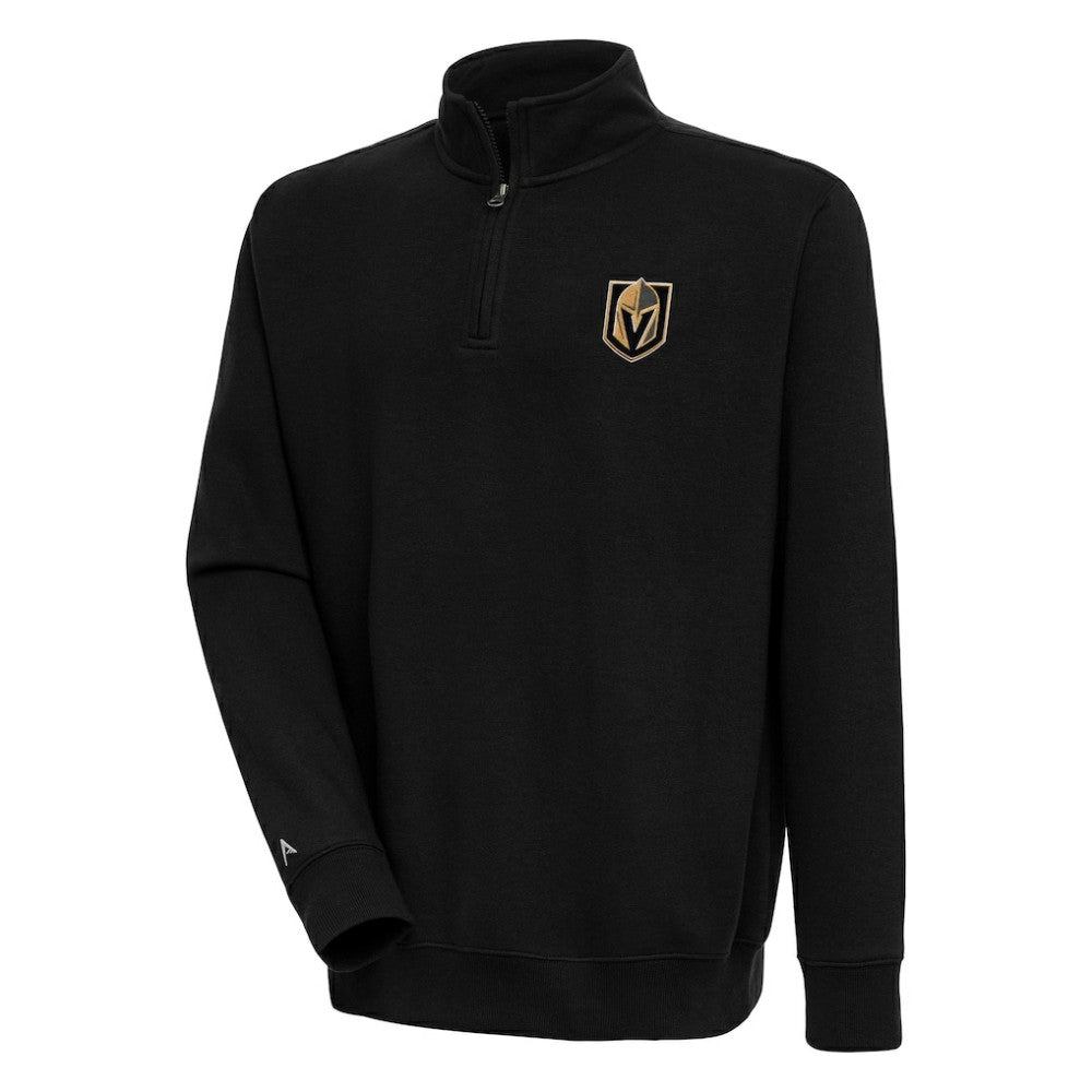 Vegas Golden Knights Antigua Victory Quarter-Zip Pullover Top - Black - NHL 200570801