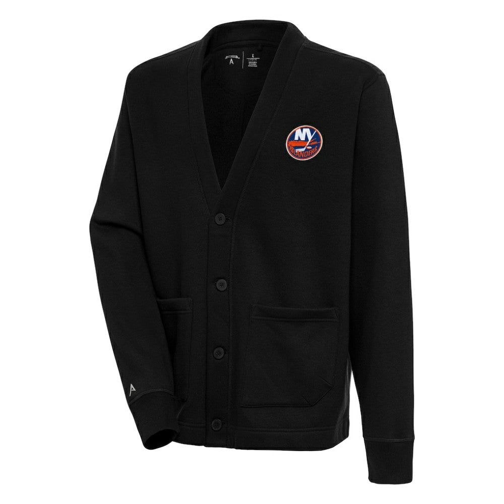New York Islanders Antigua Victory Cardigan - Black - NHL 200570885