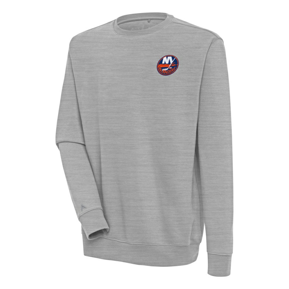 New York Islanders Antigua Victory Pullover Sweatshirt - Heather Gray - NHL 200571051
