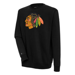 Chicago Blackhawks Antigua Victory Pullover Sweatshirt - Black - NHL 200571163