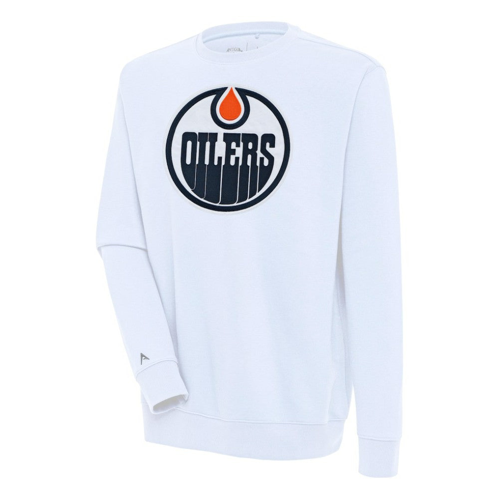 Edmonton Oilers Antigua Victory Pullover Sweatshirt - White - NHL 200571179