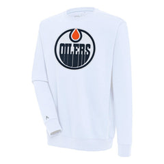 Edmonton Oilers Antigua Victory Pullover Sweatshirt - White - NHL 200571179