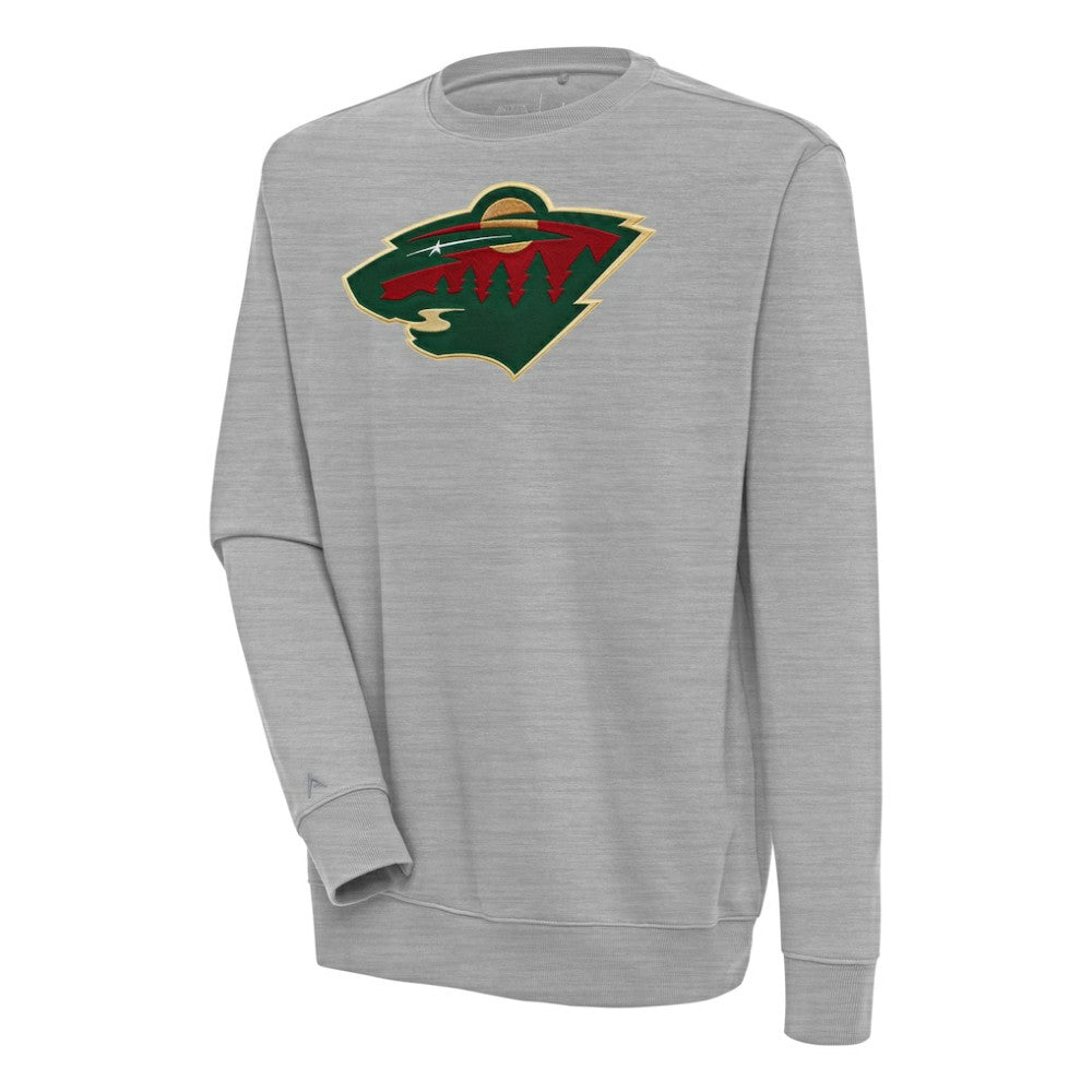 Minnesota Wild Antigua Victory Pullover Sweatshirt - Heather Gray - NHL 200571191