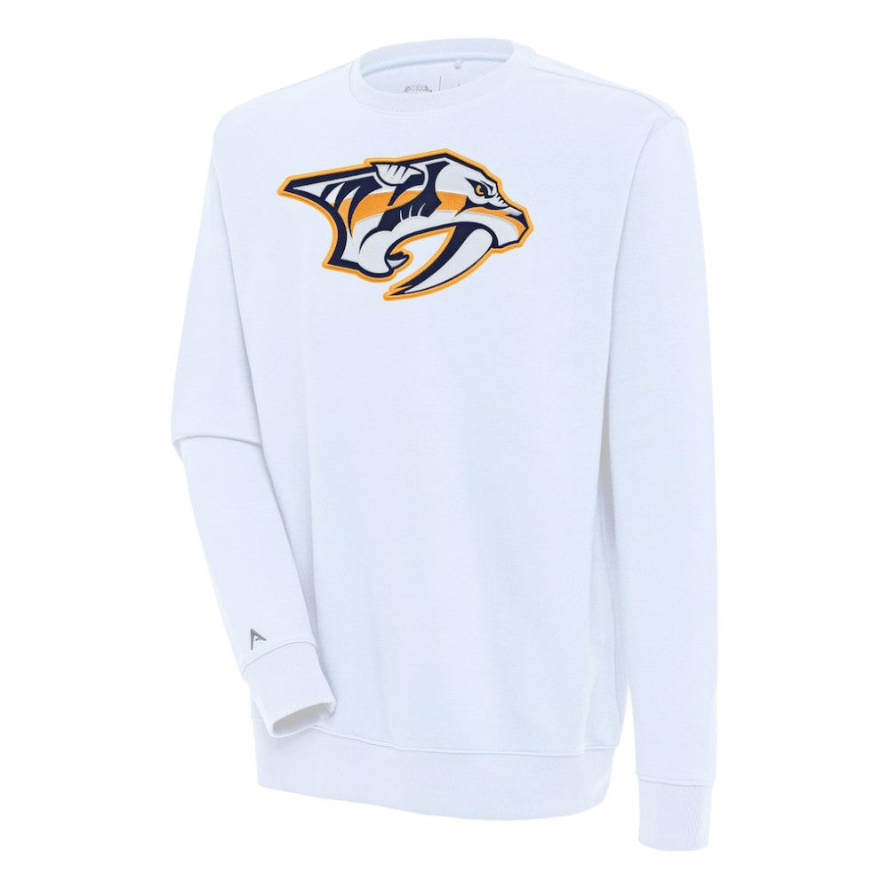 Nashville Predators Antigua Victory Pullover Sweatshirt - White - NHL 200571195