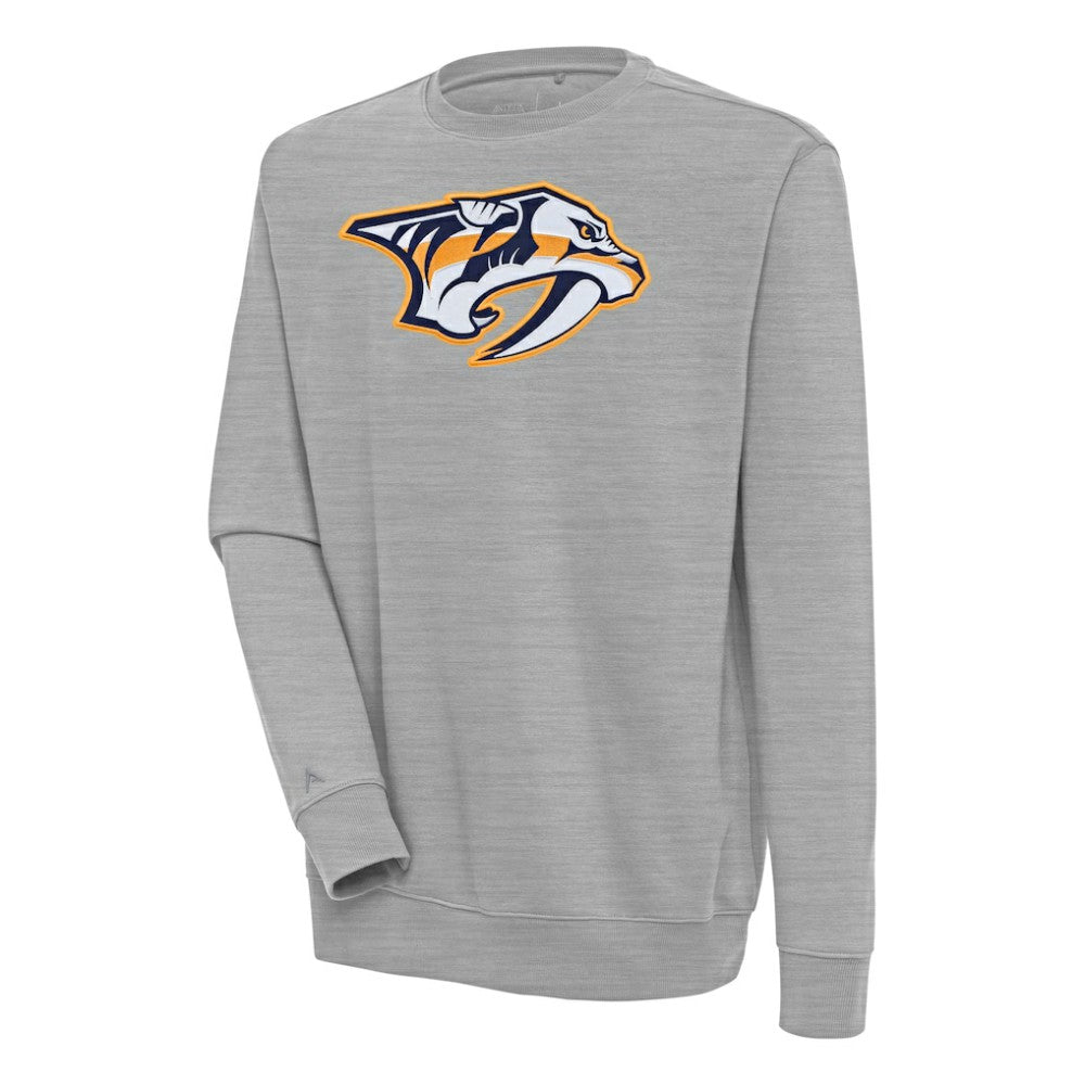 Nashville Predators Antigua Victory Pullover Sweatshirt - Heather Gray - NHL 200571197
