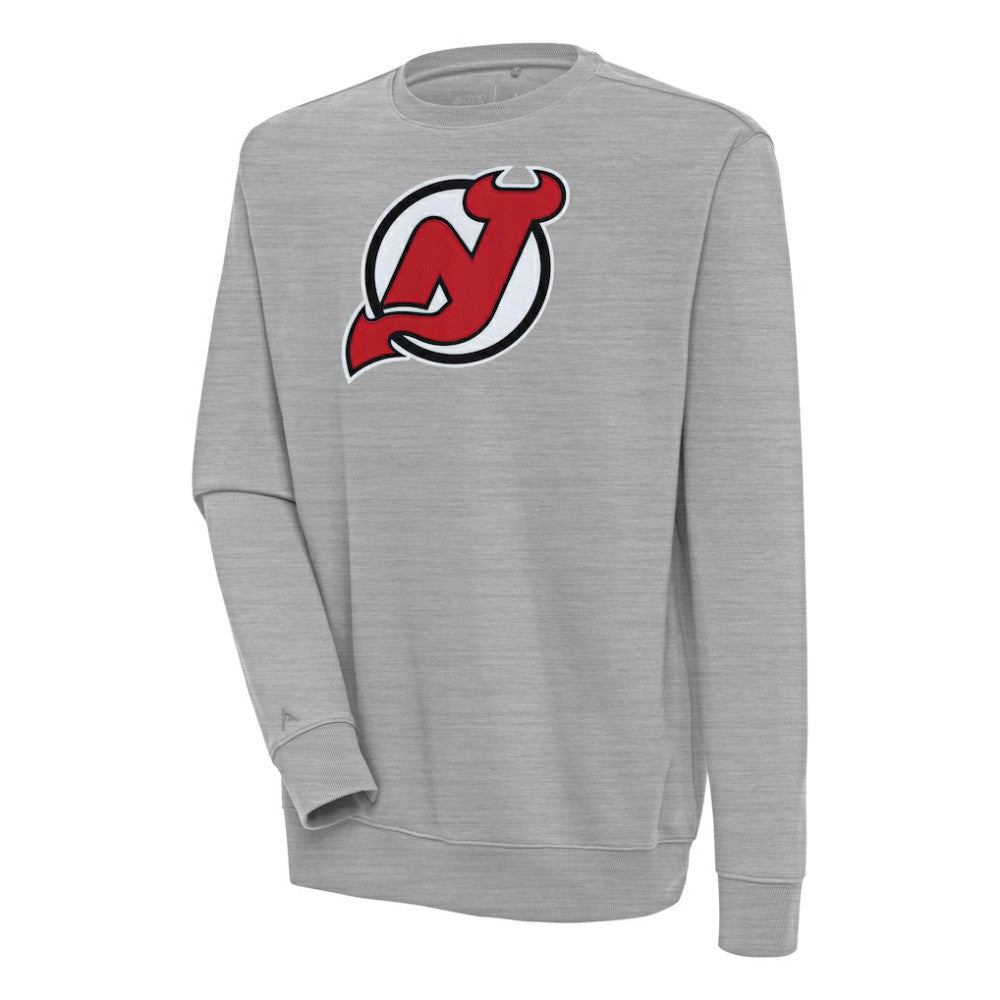 New Jersey Devils Antigua Victory Pullover Sweatshirt - Heather Gray - NHL 200571200