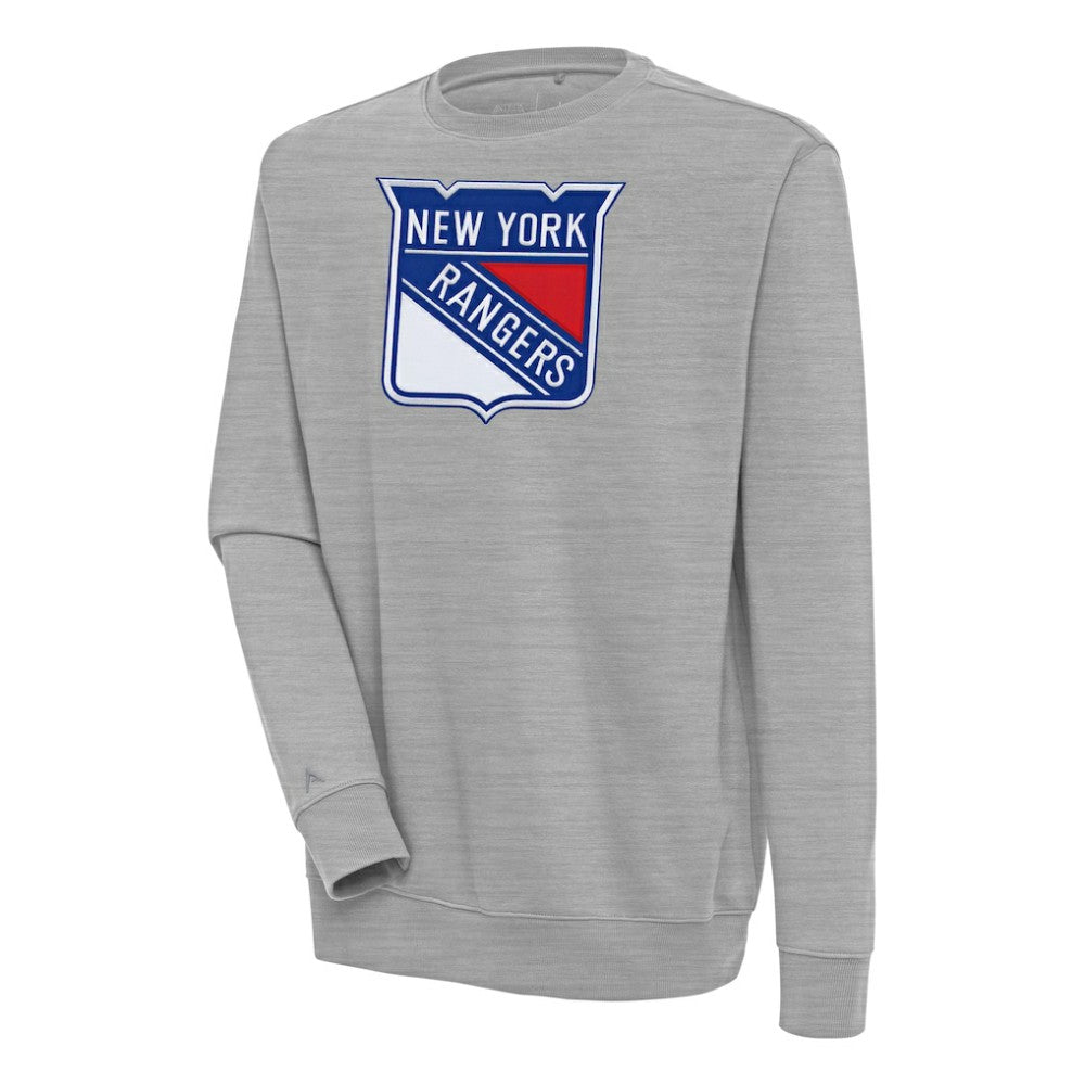 New York Rangers Antigua Victory Pullover Sweatshirt - Heather Gray - NHL 200571206