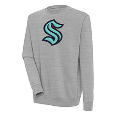 Seattle Kraken Antigua Victory Pullover Sweatshirt - Heather Gray - NHL 200571222