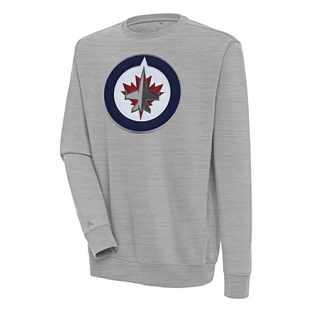 Winnipeg Jets Antigua Victory Pullover Sweatshirt - Heather Gray - NHL 200571243