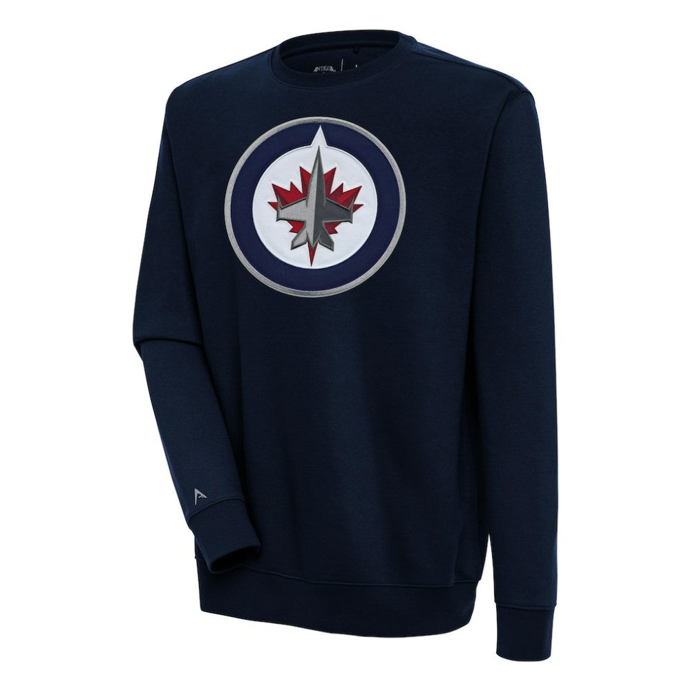 Winnipeg Jets Antigua Victory Pullover Sweatshirt - Navy - NHL 200571244
