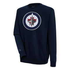 Winnipeg Jets Antigua Victory Pullover Sweatshirt - Navy - NHL 200571244