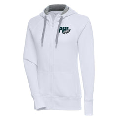 Philadelphia Eagles Antigua Women's Victory Full-Zip Hoodie White
