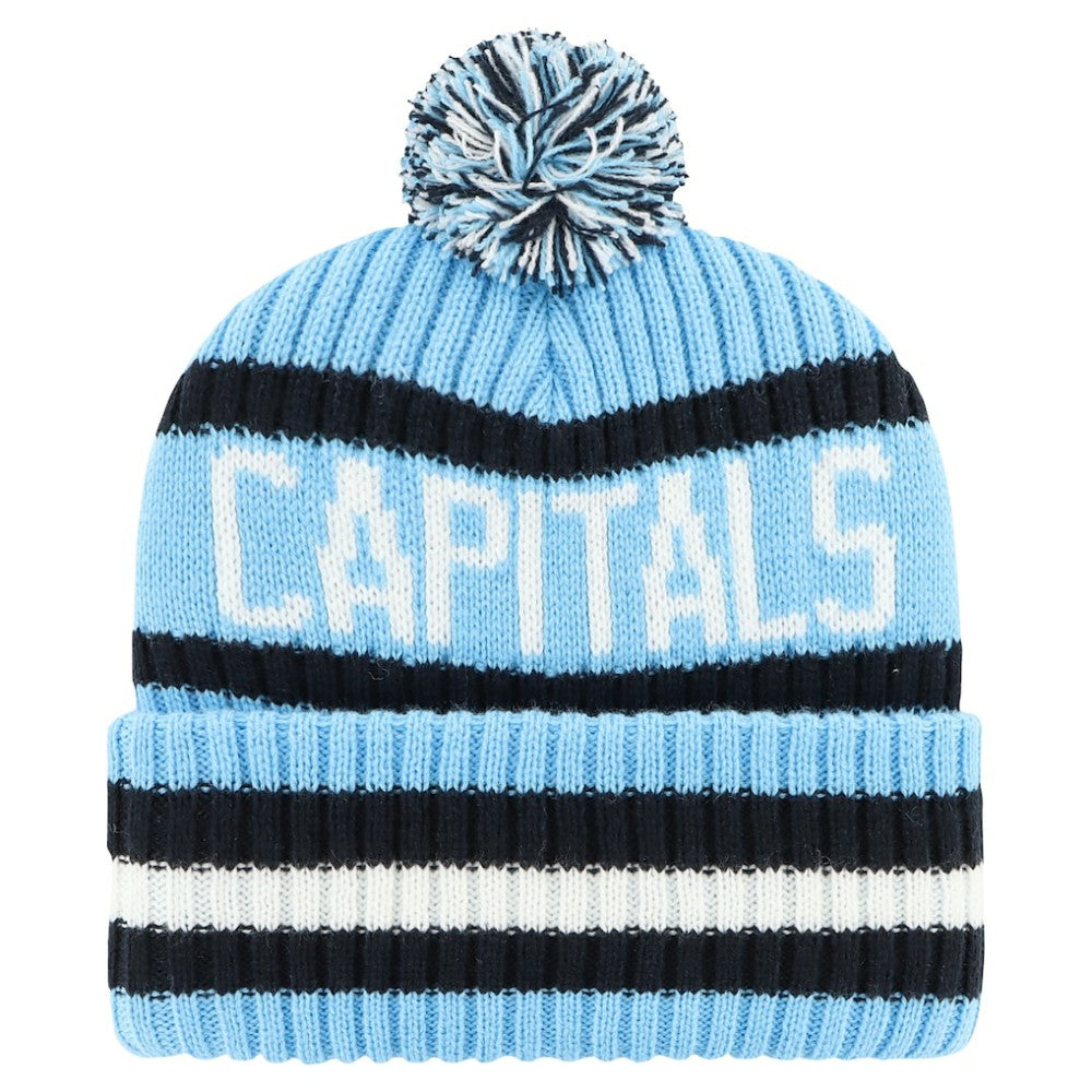 Washington Capitals '47 Cherry Blossom Bering Cuffed Knit Hat with Pom - Light Blue - NHL 200572334