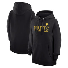 Pittsburgh Pirates G-III 4Her by Carl Banks Women's Dot Print Pullover Hoodie - Black - MLB Sale