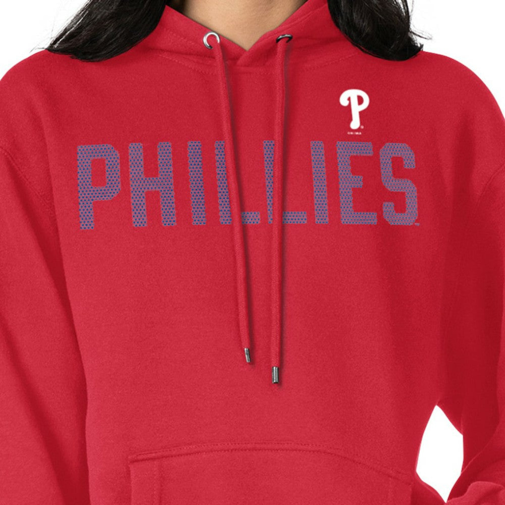 Philadelphia Phillies G-III 4Her by Carl Banks Women's Dot Print Pullover Hoodie - Red - MLB on Sale