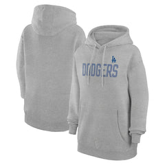Los Angeles Dodgers G-III 4Her by Carl Banks Women's Dot Print Pullover Hoodie - Gray - MLB Lifestyle