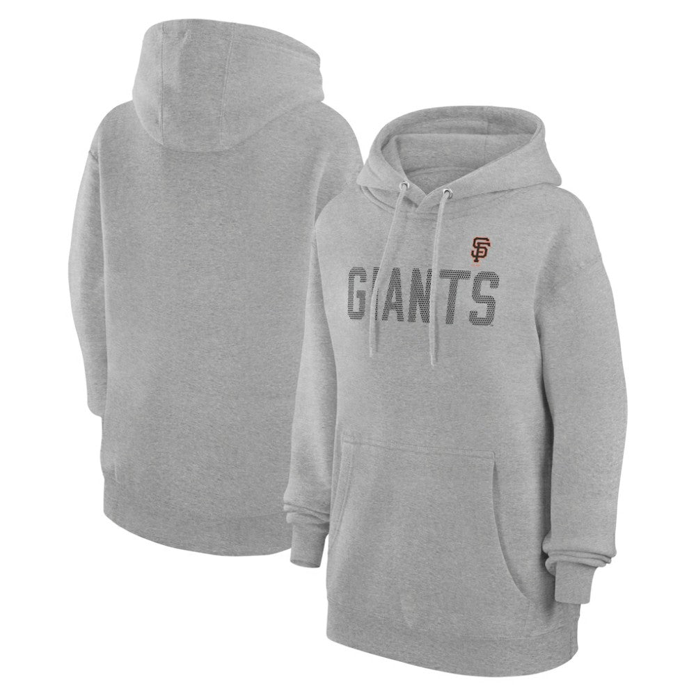 San Francisco Giants G-III 4Her by Carl Banks Women's Dot Print Pullover Hoodie - Gray - MLB Lifestyle