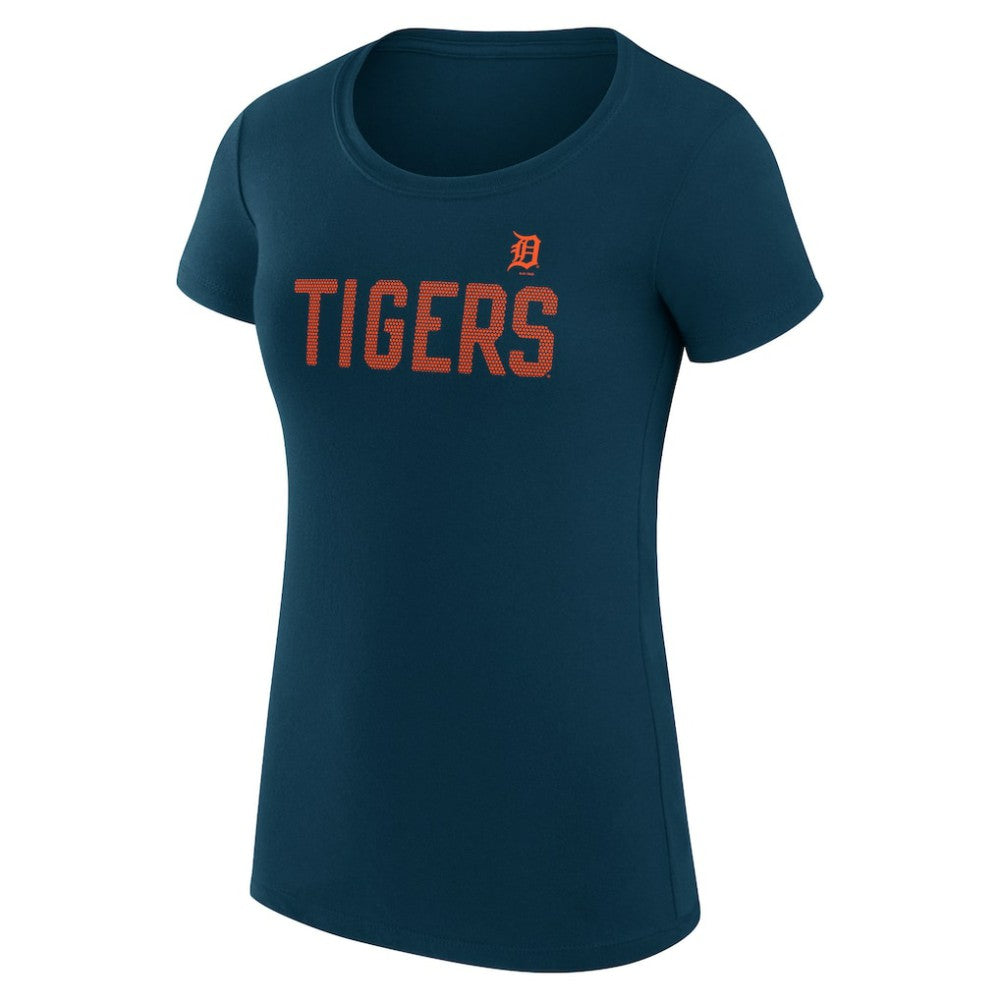 Detroit Tigers G-III 4Her by Carl Banks Women's Super-Slim Fit Lightweight Dot Print T-Shirt - Navy - MLB Online