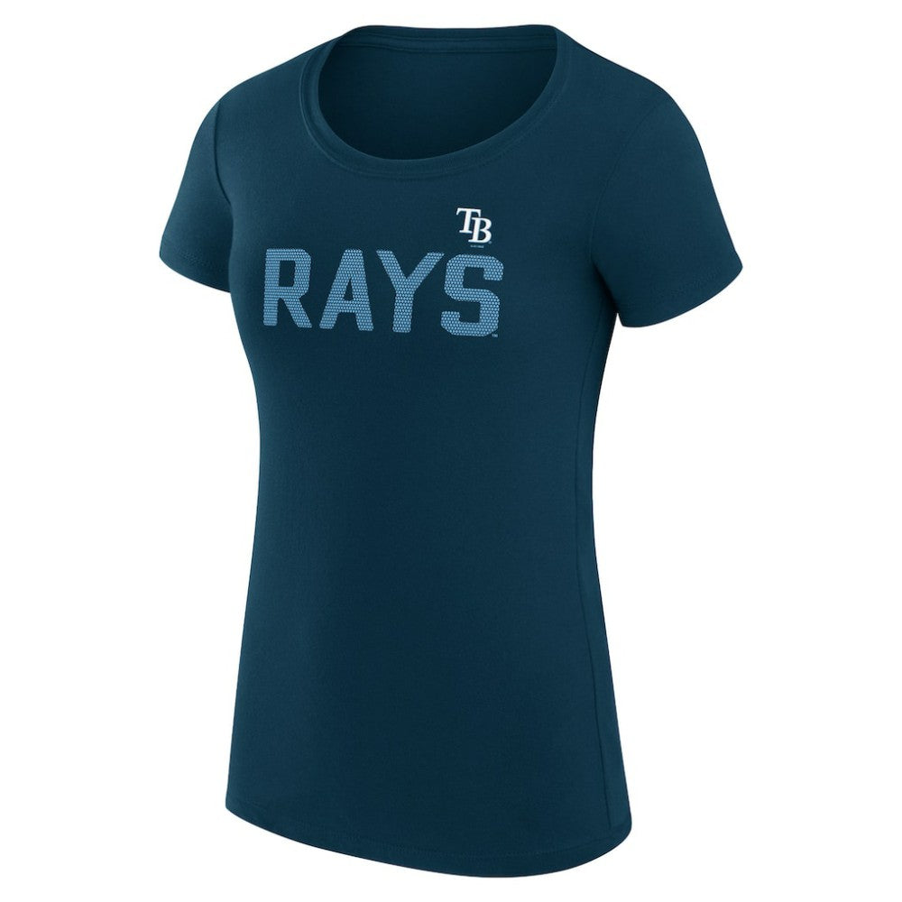 Tampa Bay Rays G-III 4Her by Carl Banks Women's Super-Slim Fit Lightweight Dot Print T-Shirt - Navy - MLB Online