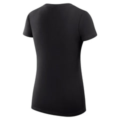 Pittsburgh Pirates G-III 4Her by Carl Banks Women's Super-Slim Fit Lightweight Dot Print V-Neck T-Shirt - Black - MLB Lifestyle