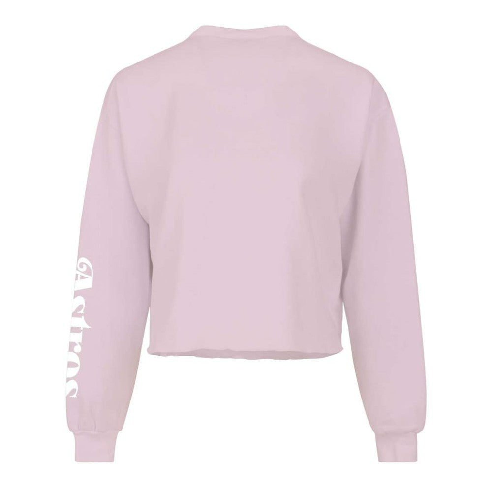Houston Astros Fanatics Women's Cropped Slouchy Long Sleeve T-Shirt - Pink - Fanatics Lifestyle