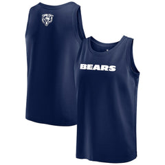 Fanatics Chicago Bears Elements Tank Top Navy