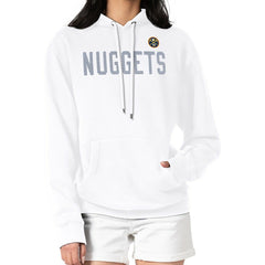 Denver Nuggets G-III 4Her by Carl Banks Women's Dot Print Pullover Hoodie White