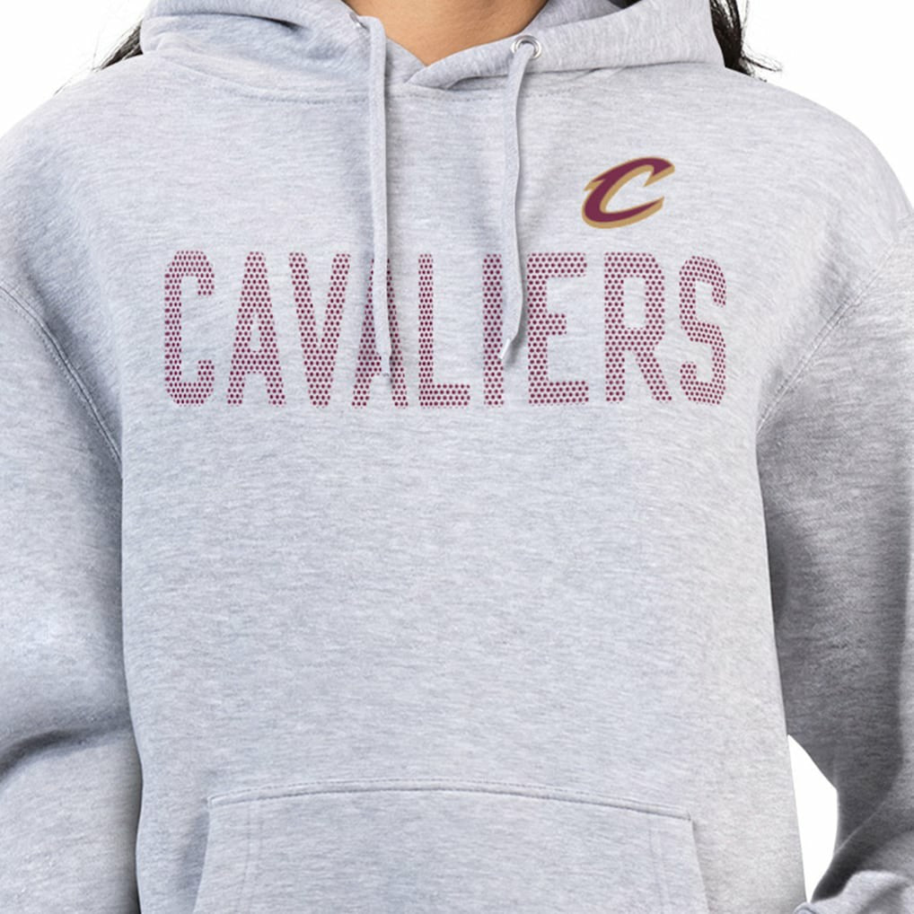 Cleveland Cavaliers G-III 4Her by Carl Banks Women's Dot Print Pullover Hoodie Heather Gray