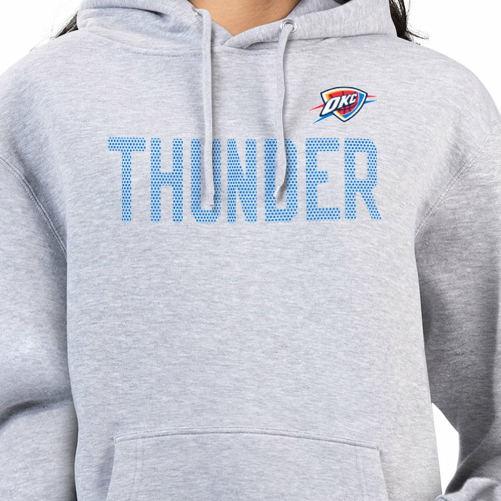Oklahoma City Thunder G-III 4Her by Carl Banks Women's Dot Print Pullover Hoodie Heather Gray