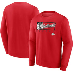 Chicago Blackhawks Fanatics Focus Fleece Pullover Sweatshirt - Red - NHL 200582278