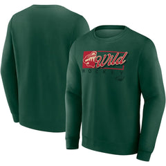 Minnesota Wild Fanatics Focus Fleece Pullover Sweatshirt - Green - NHL 200582282