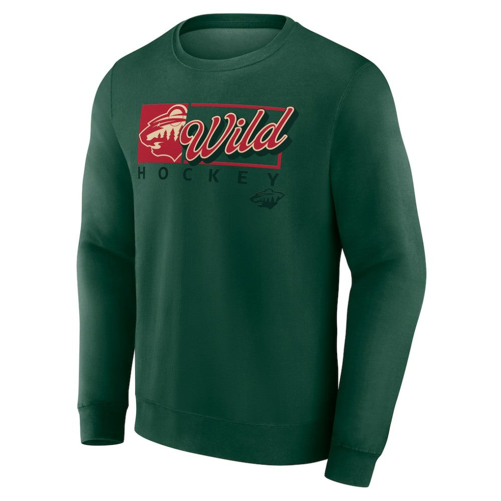 Minnesota Wild Fanatics Focus Fleece Pullover Sweatshirt - Green - NHL 200582282