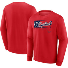 Washington Capitals Fanatics Focus Fleece Pullover Sweatshirt - Red - NHL 200582288