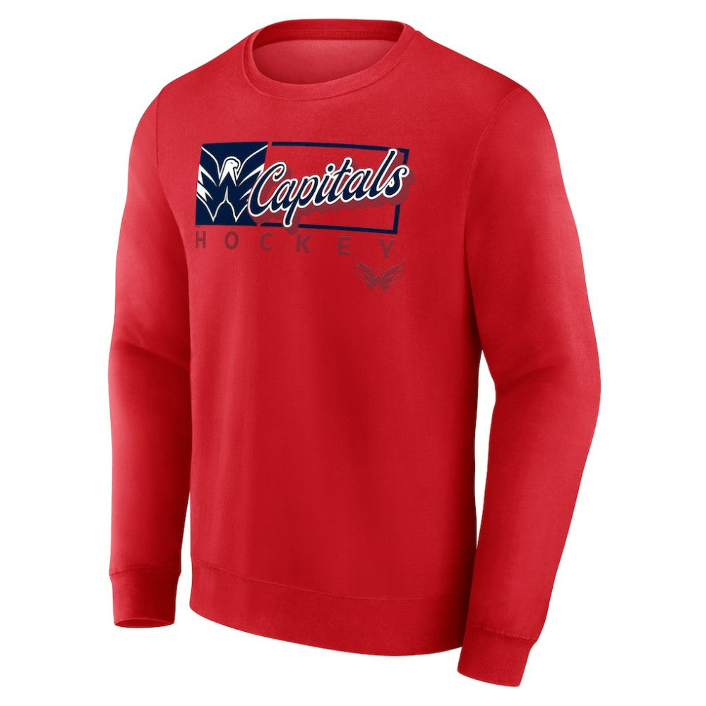Washington Capitals Fanatics Focus Fleece Pullover Sweatshirt - Red - NHL 200582288