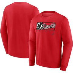 New Jersey Devils Fanatics Focus Fleece Pullover Sweatshirt - Red - NHL 200582305