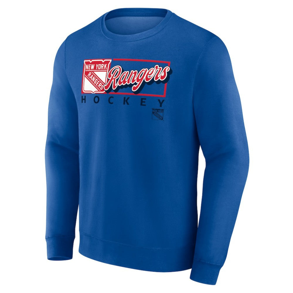 New York Rangers Fanatics Focus Fleece Pullover Sweatshirt - Royal - NHL 200582306