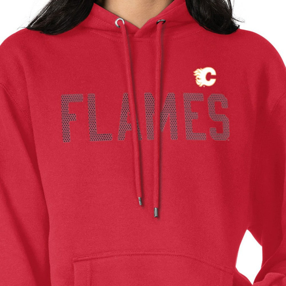 Calgary Flames G-III 4Her by Carl Banks Women's Dot Print Pullover Hoodie - Red - NHL 200582316