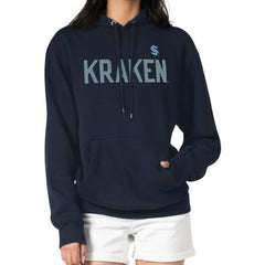Seattle Kraken G-III 4Her by Carl Banks Women's Dot Print Pullover Hoodie - Navy - NHL 200582330