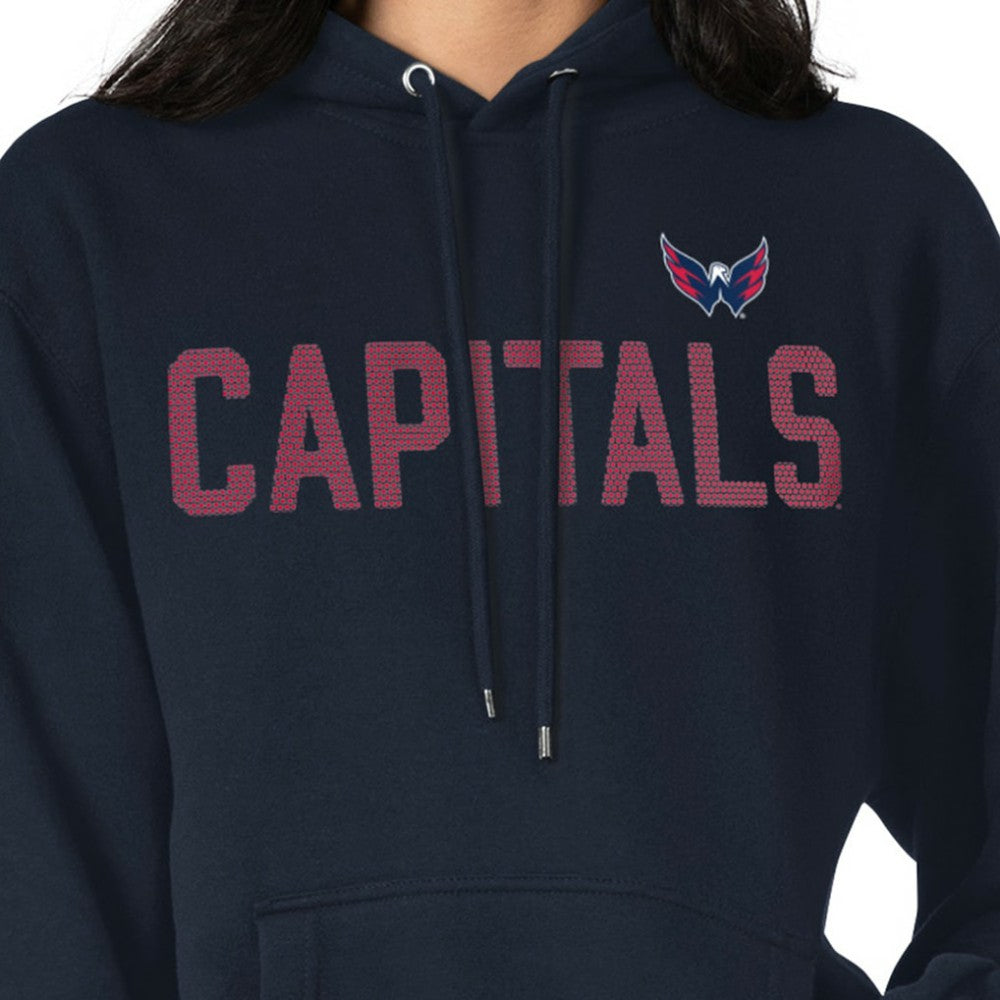 Washington Capitals G-III 4Her by Carl Banks Women's Dot Print Pullover Hoodie - Navy - NHL 200582334
