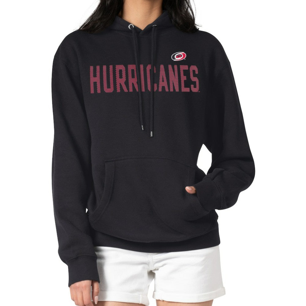 Carolina Hurricanes G-III 4Her by Carl Banks Women's Dot Print Pullover Hoodie - Black - NHL 200582338