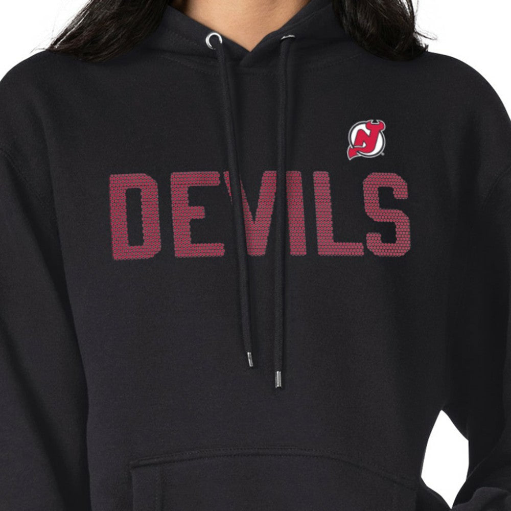 New Jersey Devils G-III 4Her by Carl Banks Women's Dot Print Pullover Hoodie - Black - NHL 200582345