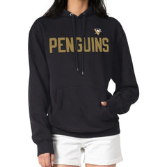Pittsburgh Penguins G-III 4Her by Carl Banks Women's Dot Print Pullover Hoodie - Black - NHL 200582349