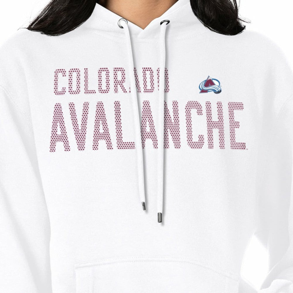 Colorado Avalanche G-III 4Her by Carl Banks Women's Dot Print Pullover Hoodie - White - NHL 200582360