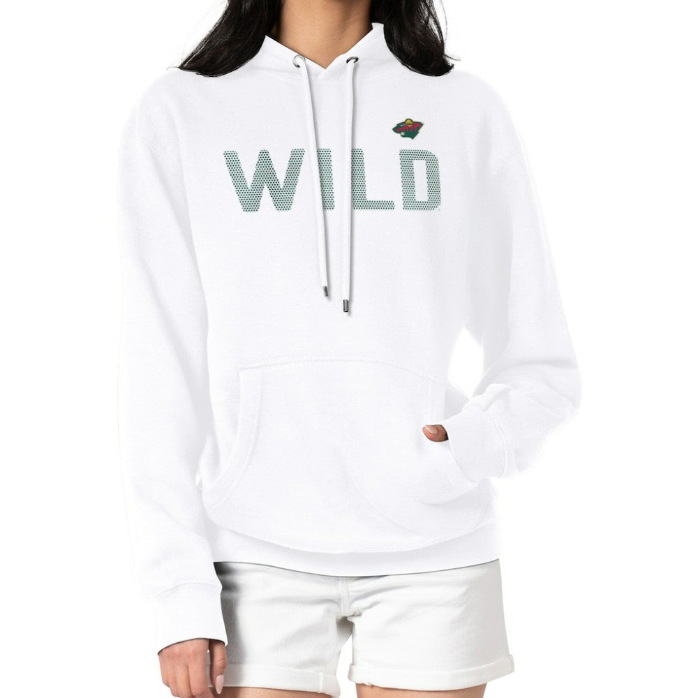 Minnesota Wild G-III 4Her by Carl Banks Women's Dot Print Pullover Hoodie - White - NHL 200582371