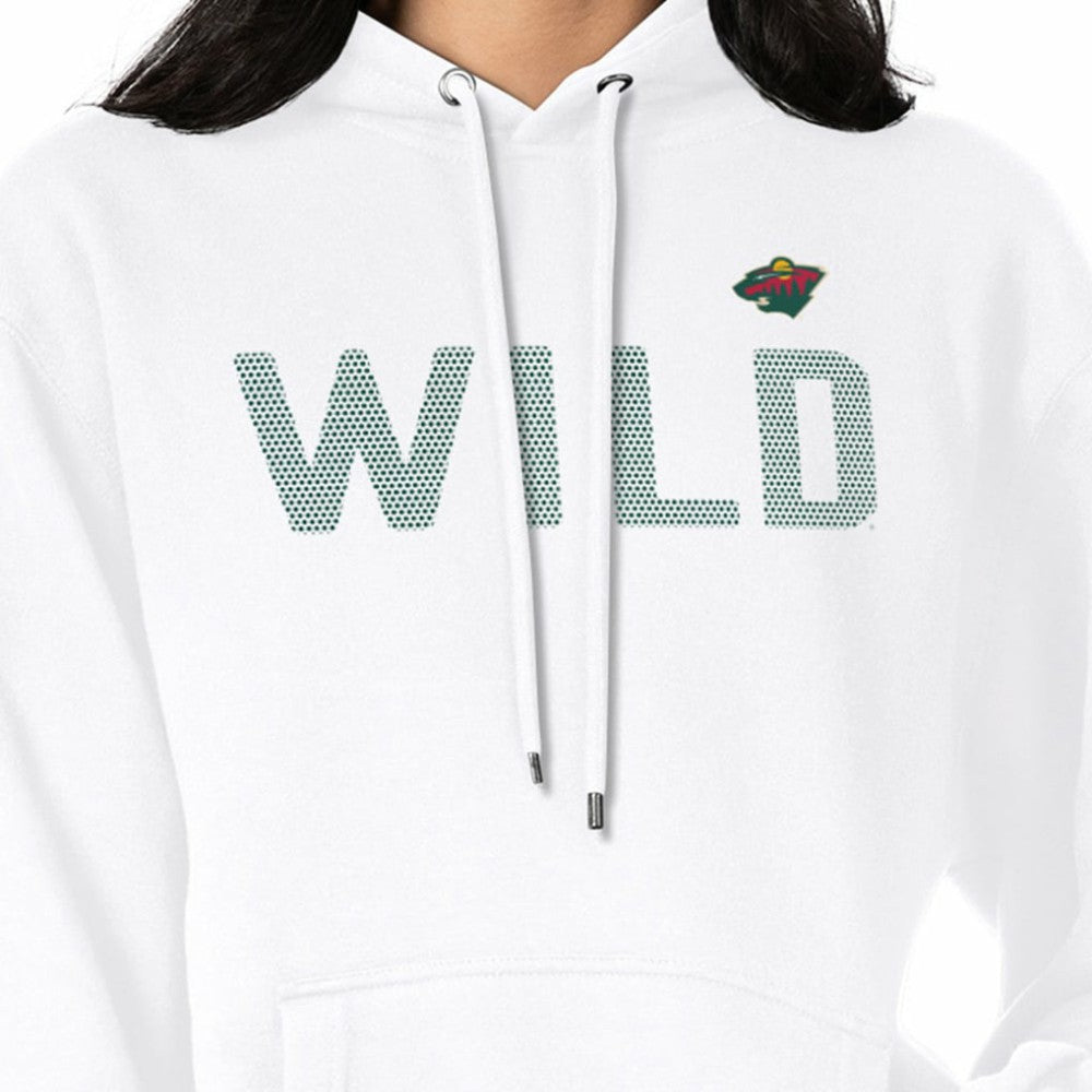 Minnesota Wild G-III 4Her by Carl Banks Women's Dot Print Pullover Hoodie - White - NHL 200582371