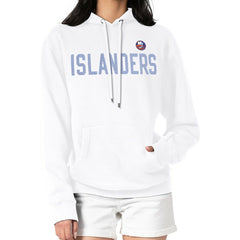 New York Islanders G-III 4Her by Carl Banks Women's Dot Print Pullover Hoodie - White - NHL 200582378
