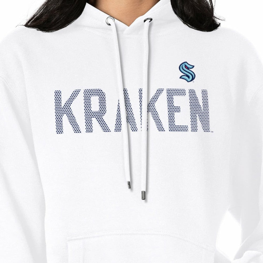 Seattle Kraken G-III 4Her by Carl Banks Women's Dot Print Pullover Hoodie - White - NHL 200582389
