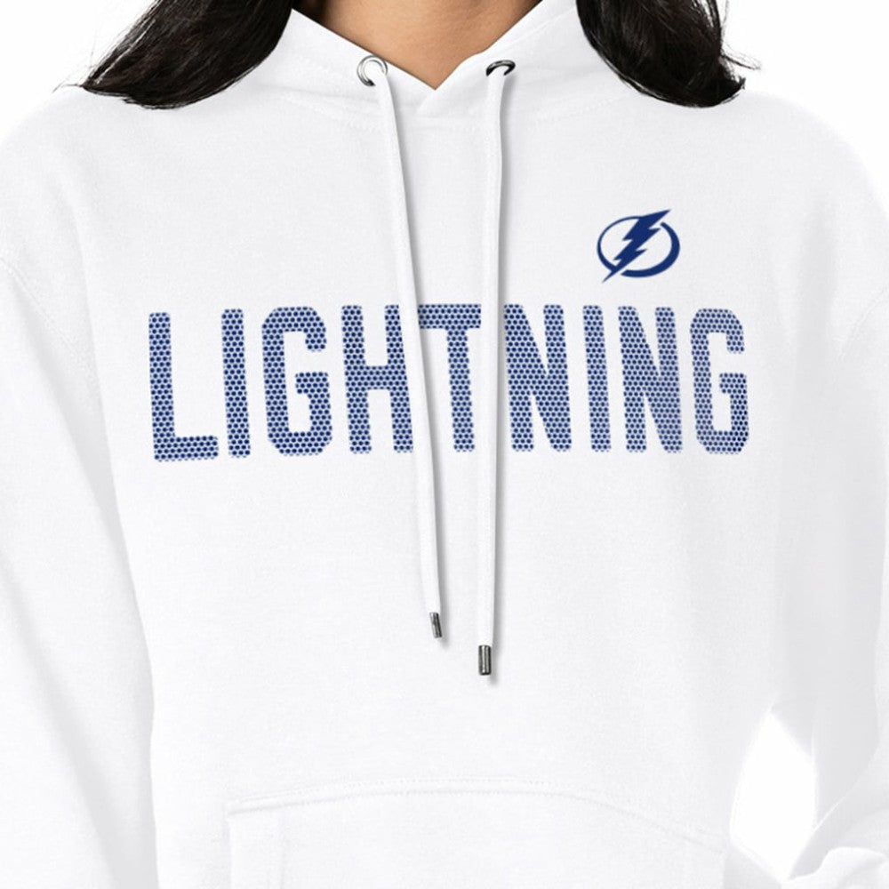 Tampa Bay Lightning G-III 4Her by Carl Banks Women's Dot Print Pullover Hoodie - White - NHL 200582392