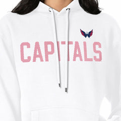 Washington Capitals G-III 4Her by Carl Banks Women's Dot Print Pullover Hoodie - White - NHL 200582398